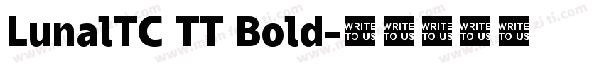 LunalTC TT Bold字体转换